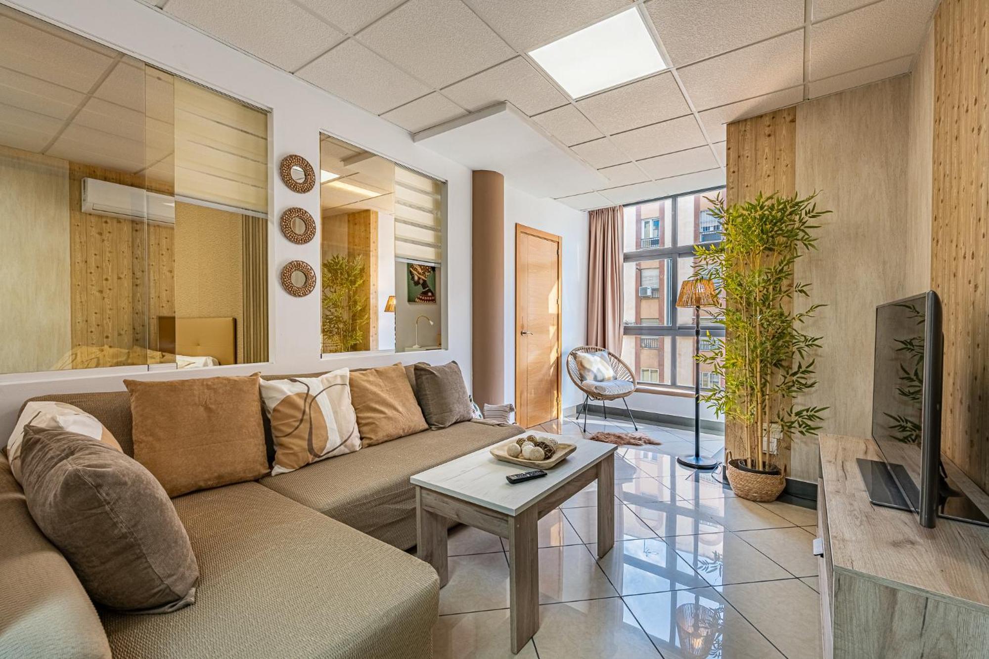 מאלגה Apartamento El Dorado Cerca Del Mar מראה חיצוני תמונה